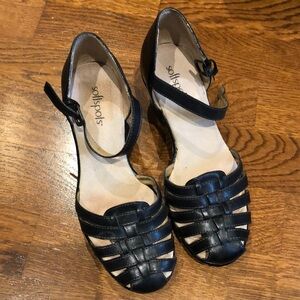 Soft spots Mary Jane Wedge Leather Sandal